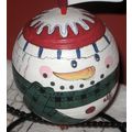 Christmas Ornament - Painted Round Bulb Style S...