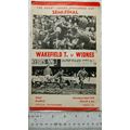 1975 programme Wakefield Trinity v. Widnes, Cha...