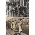 Soldiers Romantic Farewell Train Railway 2x Mil...