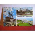 multiview, PORTSMOUTH & SOUTHSEA used postcard ...