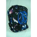 New Womens VOLCOM Cosmo Black Purple Blue Backp...