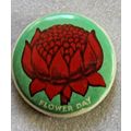 Vintage Flower Day Metal Badge/Pin