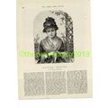 Sweet Young Victorian Girl Knitting, Book Illus...