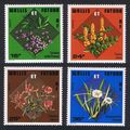 Wallis and Futuna Tropical Flowers 4v 1978 MNH ...
