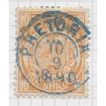TRANSVAAL ZAR 1885 EAGLE OPEN WINGS TEN SHILLIN...