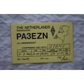 QSL Card The Netherlands Radiostation PA3EZN