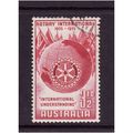 AUSTRALIA 1955 SG 281 3 1/2d ROTARY INTERNATION...