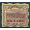 Dominica 1918 SG58 3d Purple/Yellow WAR TAX Mou...