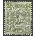 Zanzibar 1904 SG219 8a Olive-Green Mounted Mint .