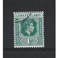 LeewardIslands.SG100 1d Blue-Green.Fine Used.No...