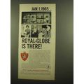 1965 Royal-Globe Insurance Ad - Singer Sewing