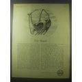 1954 ICI Imperial Chemical Industries Ad - Iron Hands
