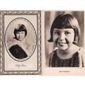 Mitzi Green Child Film Star 2x Real Photo Postc...