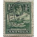 Antigua KGVI 1938 ½d Green English Harbour Used...