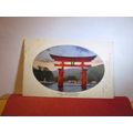 ITSUKUSHIMA SHRINE, HATSUKAICHI, JAPAN unused vintage postcard =