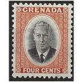Grenada 1951 SG176 4c Black & Orange Mounted Mi...