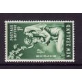 NEW ZEALAND 1949 HEALTH STAMP 1d + 1/2d GREEN S...