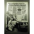 1970 Sears Dynaglass Sealant Tire Ad - 100 Nails