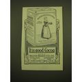 1924 Walter Baker & Co. Cocoa Ad - It is good C...