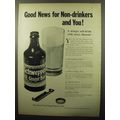 1950 Schweppes Ginger Beer Ad - Good news for non-drinkers and you!