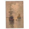 Sail Boats Artist Signed Postcard 35