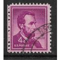USA 1954 LIBERTY ISSUE 4c BRIGHT PURPLE LINCOLN...
