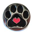 Dog Paw Print Enamel Badge Jack Russell Doberma...