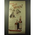 1953 Bell's Scotch Ad - Bells Bells Bell's!