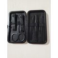 Black Manicure Set Classic Hand Feet Facial 7 pcs