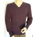 UNCONDITIONAL V NECK PURPLE WOOL JUMPER RET £18...