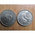 1990j 50 Pfennig Germany Coin
