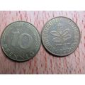 1990j 10 Pfennig Germany Coin