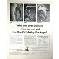 Vintage Print Ad 1956 Hartford Insurance 1-Poli...