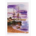 Maritime Art Postcard Yacht at Quay Miller Wate...