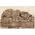 Sepia Postcard Haytor Rocks Hay Tor Dartmoor De...