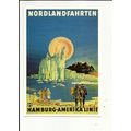 Hamburg-America NORDLANDFAHRTEN Poster Art Post...