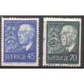 Sweden 1967 - SG544/5 - 45o blue - 70o green - ...