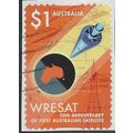 AUS 2017 $1.00 (S/A) 'WRESAT' (ON PAPER) FINE U...