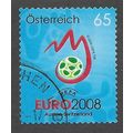 AUT 2008 65c (S/A) 'EURO 2008 FOOTBALL ' FINE U...