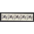 2124 4.9c Buckboard Very Fine MNH Dry Gum PNC 3...