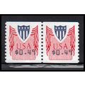 CVP32 49c Shield Very Fine MNH Pair PA5020