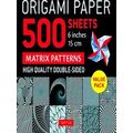 Origami Paper 500 Sheets Matrix Patterns 6 (15 Cm)