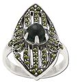 Sterling Silver Genuine 21 Marcasite Stone and ...