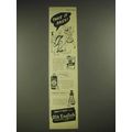 1947 Old English Wax Ad - Take it Easy!