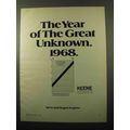 1969 Keene Corporation Ad - The Great Unknown