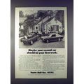 1972 Toyota Half-Ton Pickup Truck Ad - Your First!