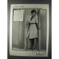 1980 Macy's Calvin Klein Chamois Dress Ad