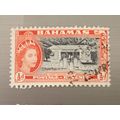 Bahamas QEII 1954 ½d Black & Red Orange Used SG...