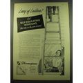 1949 Libbey-Owens-Ford Thermopane Windows Ad - Leery of Ladders?