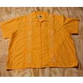 Genuine Haband Guayabera Yellow Gold Cuban SS 4...
